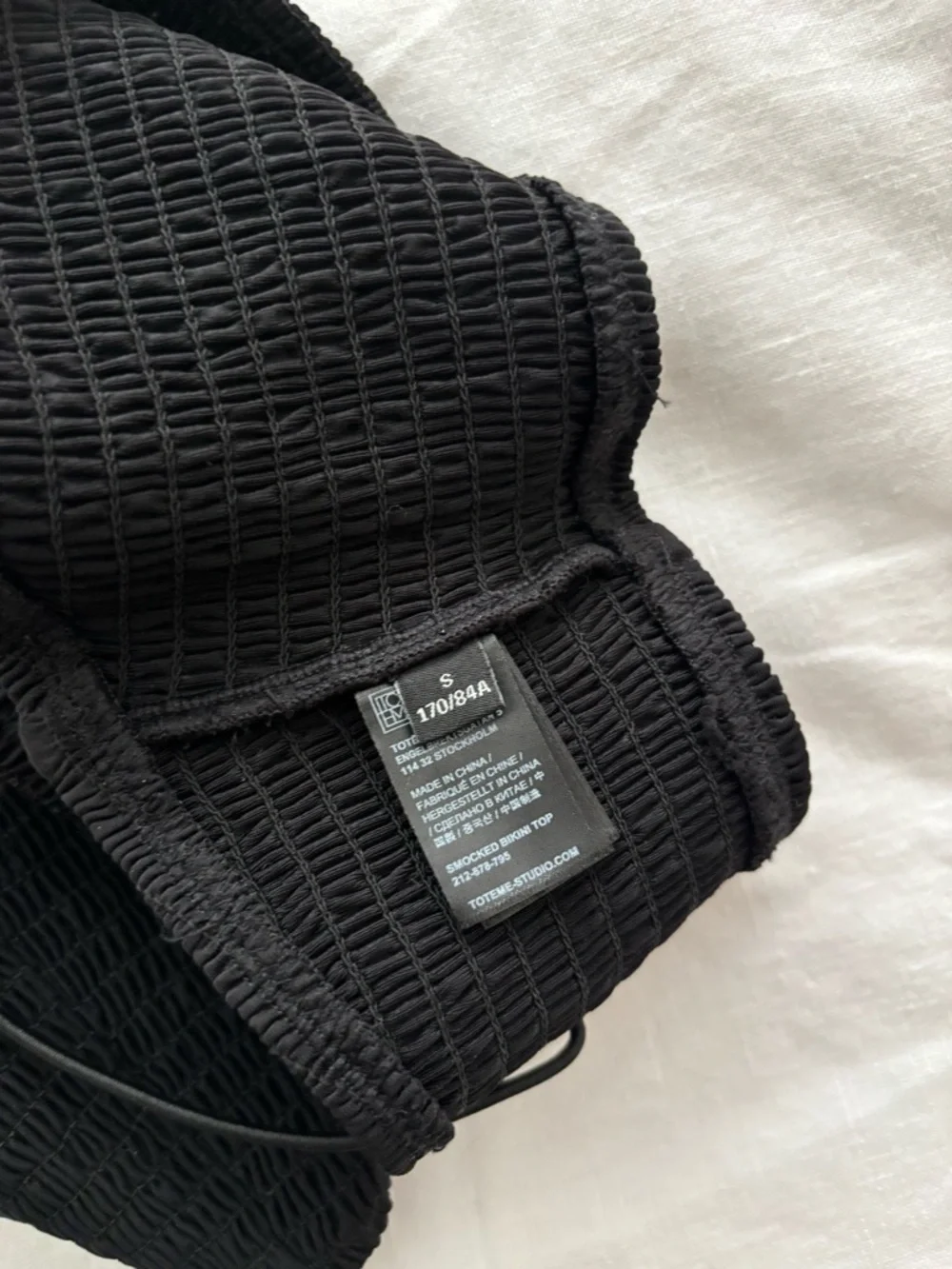Toteme Smocked Black Bikini - Picture 7 of 7